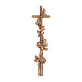 Croce monumentale in ottone, 39 x 11 cm